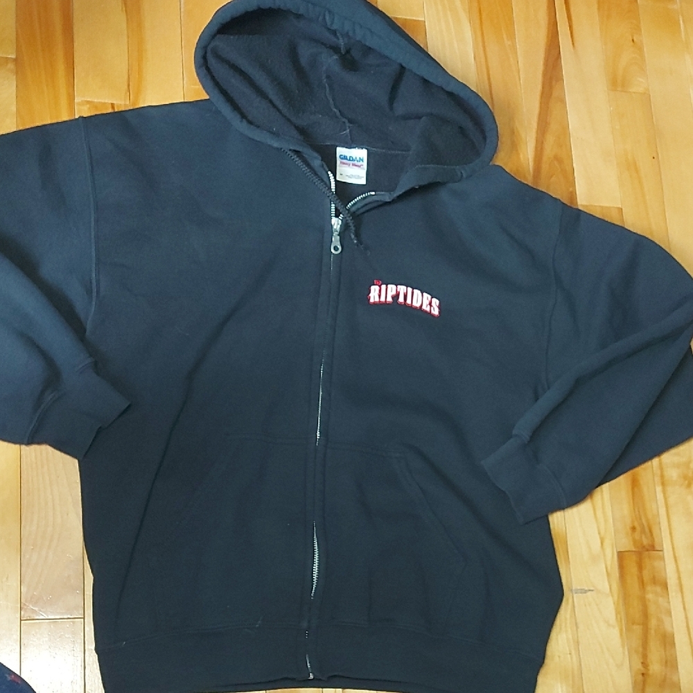 Band Hoodie | Riptides Black Zip-Up - Medium